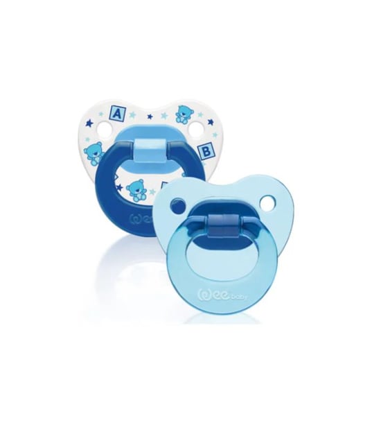 Wee Baby 2'li Damaklı Emzik No:3 18+ Ay Mavi