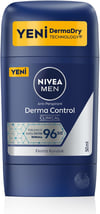 Nivea Men Derma Control Clinical Stick Deodorant, terleme karşı deodorant, koku önleyici deodorant, stick deodorant, erkek deodorantı, Nivea deodorant, 48 saat deodorant, 96 saat deodorant, hassas ciltler için deodorant, dermatolojik test edilmiş deodorant, beyaz iz bırakmayan deodorant