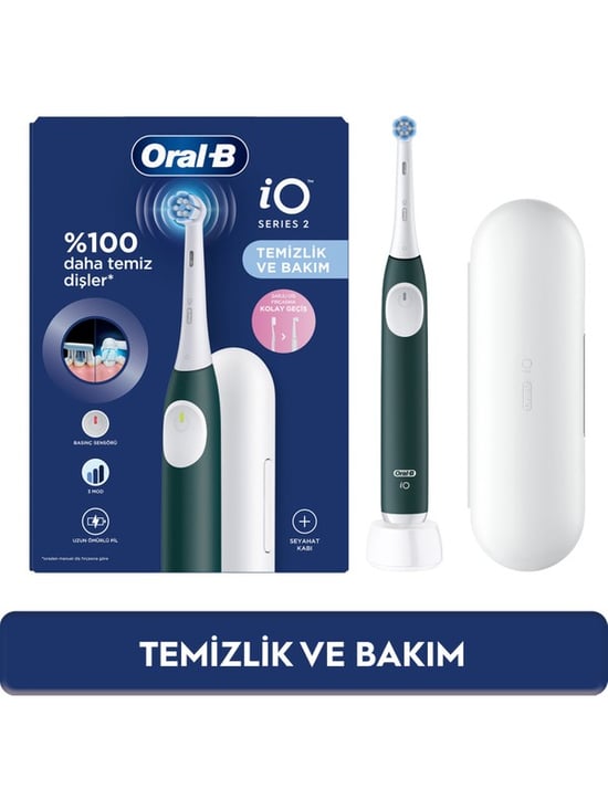 Oral-B ŞarjlıI İO2 Series Gre. White Saklama Kaplı Şarjlı Diş Fırçası