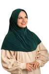 Hürrem Bone Zümrüt Pratik Hazır Geçmeli Tesettür Eşarp Sandy Kumaş Sade 1600_37
