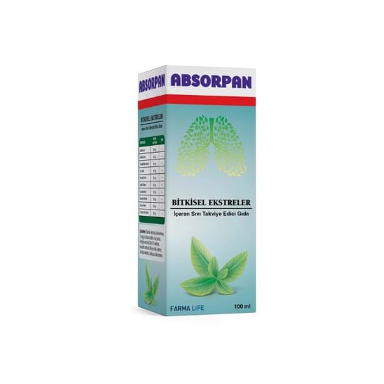 Absuorpan Bitkisel Ekstreler İçeren Sıvı Takviye Edici Gıda 100 ml