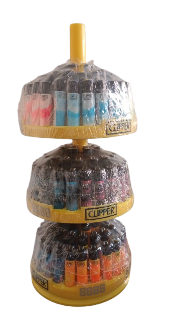 Clipper Micro Soft Renkli Taşlı Çakmak 48 Adet 3'lü