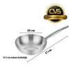 CVS DN 20042 Ametist 28 cm Paslanmaz Çelik Wok Tavası
