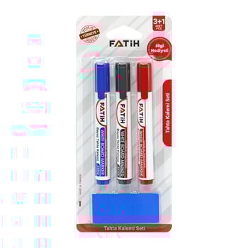 Fatih Tahta Kalemi Seti 3 Kalem + Silgi