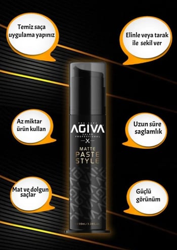 Agiva Saç Şekillendirici Matte Paste Wax 100 ml
