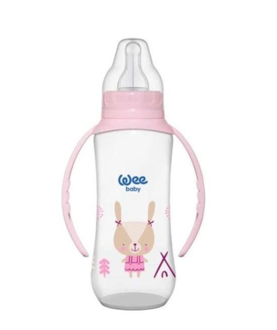 Wee Baby Klasik Kulplu PP Biberon 270 ml 6-18 ay Pembe