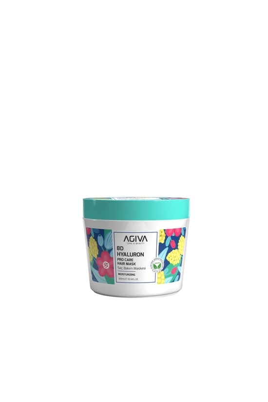 Agiva 8D Hyaluron Pro Care Niacinamid, Badem Yağı İçeren Saç Maskesi 300 ml 