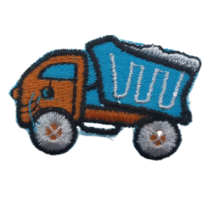 P Parla Aplike Ütü İle Yapışan Kamyon Mavi Arma 2x3 cm