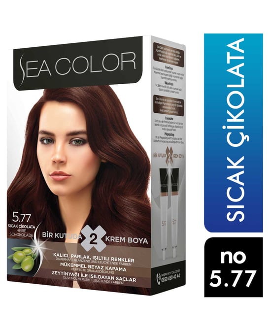 , kozmetik, toptan kozmetik, Sea Color, Sea Color Kit, Sea Color Set, Saç Boyası, Sea Color saç boyası satın al, Sea Color saç boyası fiyatı, toptan saç boyası fiyatları, saç nasıl boyanır, saç boyası zararlı mı,  kahverengi saç boyası, sıcak çikolata saç boyası, Sea Color  5 77