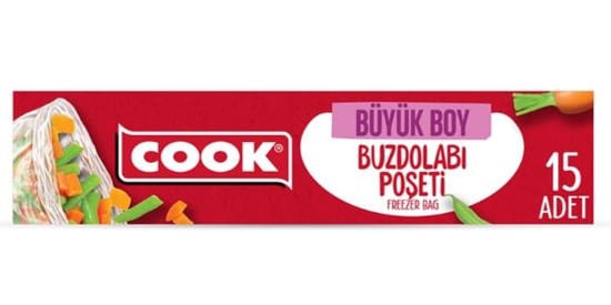Cook Buzdolabı Poşeti Büyük Boy 30x45cm