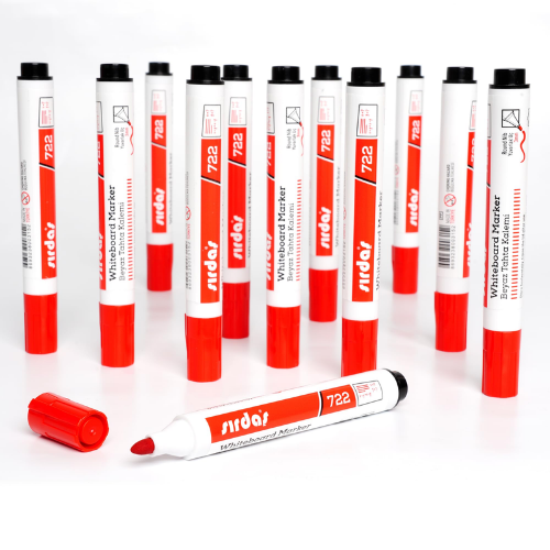 Sırdaş Kırmızı Renk Beyaz Tahta Kalemi