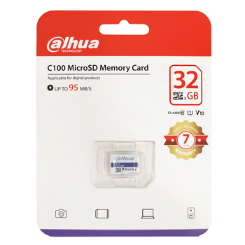 Dahua 32GB MicroSD Hafıza Kartı C100 DHI-TF-C100-32GB