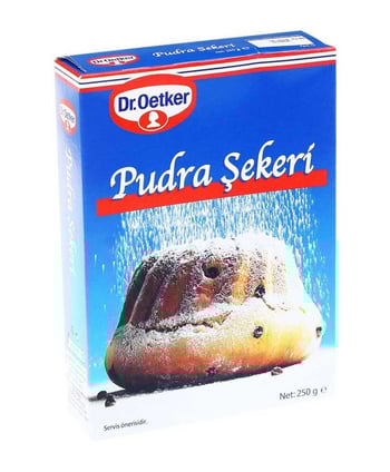 dr.oetker, pudra şekeri, şeker, hamurişi, pasta malzemesi, pudra şekeri fiyatları, toptan pudra şekeri satın al