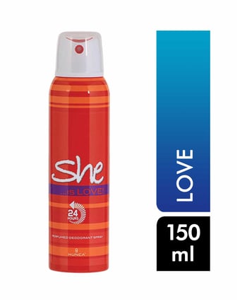 She, dedodorant, Kadın deodorant, She is love, dedodorant çeşitleri, Kadın deodorantları, deodorant fiyatları, sprey deodorantlar, deodorant satın al, kozmetik, toptan kozmetik