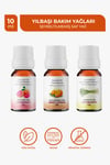 Yılbaşı Bakım Yağı Seti/Yılbaşı Hediyesi (Tatlı Portakal-Greyfurt-Limonotu 10 ml)
