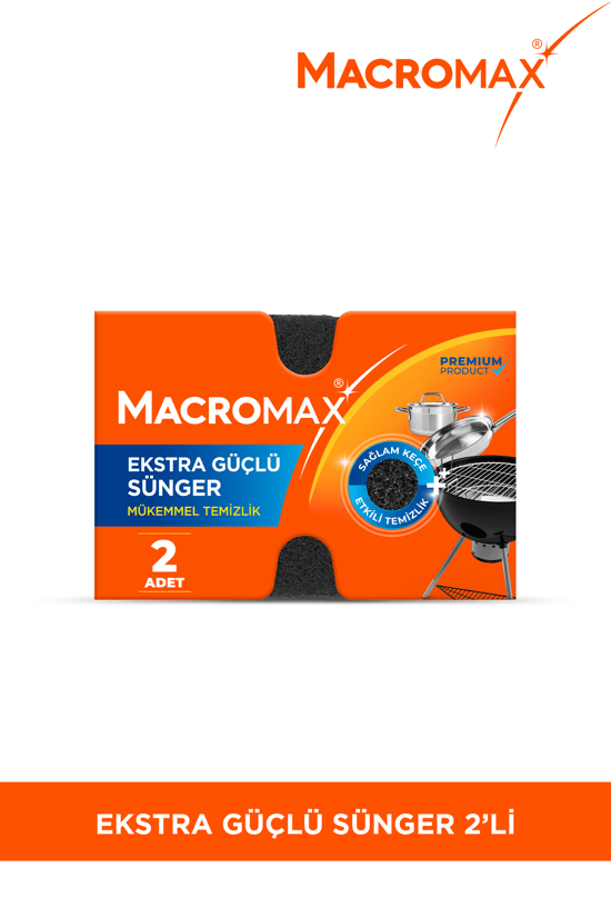 Macromax Ekstra Güçlü Sünger 2li Paket