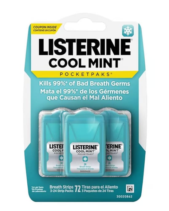 Listerine Cool Mint PocketPaks 3lü (72 Yaprak)