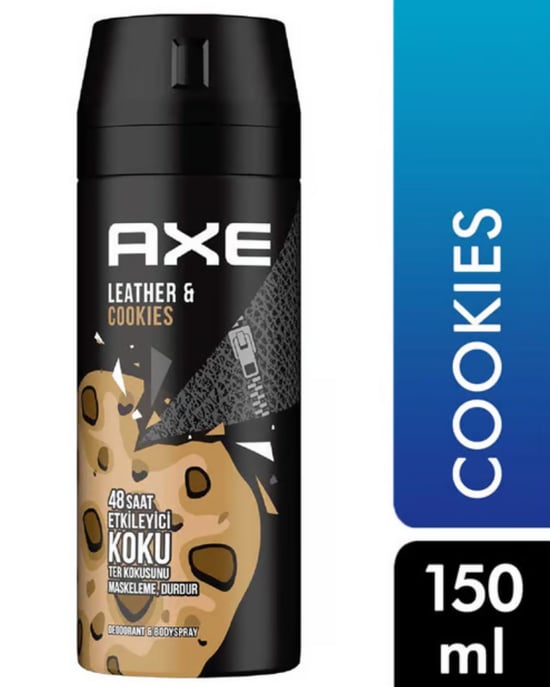 Axe,Axe Deodorant Sprey erkek 150 ml Leather&Cookie,Leather&Cookie,sprey,erkek,deodorant,sprey,kozmetik ürünleri,doedorant fiyatları,doedorant çeşitleri,axe deodorant fiyatları,toptan kozmetik,toptan satın al,toptantr,toptan mağazacılık