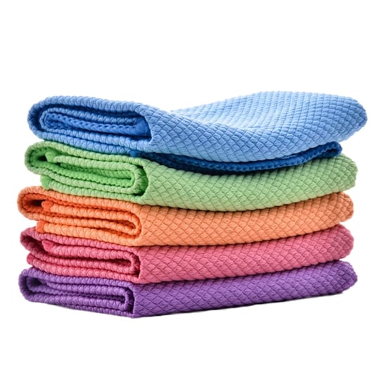 Silvia Baklava Dilimli Mikrofiber Bez 40*40-Dilimli Cam Bezi Farklı Renklerde