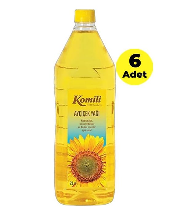 Komili Ayçiçek Yağı 2 Lt Pet * 6 adet