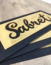 WoodRetro Mdf 3 lü Tablo Sabret Şükret Dua Et 30 x15 cm
