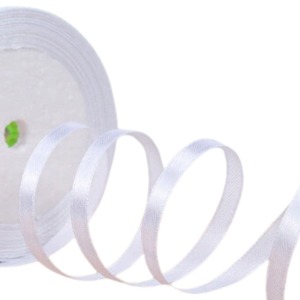 P Parla Saten Kurdele 1 cm 10 Metre Beyaz