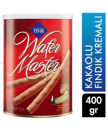 Çizmeci Time Gofret 400 g Wafer Master Kakaolu Fındık Kremalı