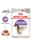 Royal Canin Sterilised Gravy Kısırlaştırılmış Yetişkin Kedi Konservesi 85 Gr x 12