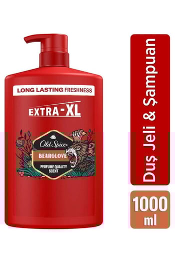 Bearglove 3In1 Erkek Duş Jeli ve Şampuan 1000 ml XXL