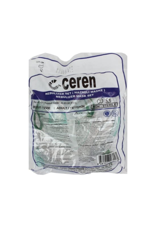 Cerenüretim Nebulizer Set Hazenli Maske - Yetişkin