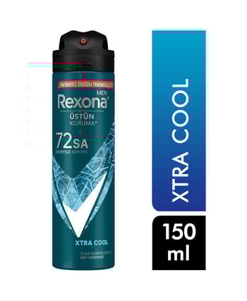 rexona, erkek deodorant, rexona extra cool, rexona xtra cool, toptan deodorant, toptan kozmetik, 150 ml deodorant