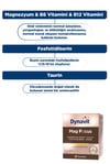 Dynavit Mag Focus 15 Çiğneme Tableti- Magnezyum Malat, Magnezyum Sitrat, Fosfotidilserin, Taurin