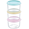 Bee 537  3'Lü Mini Kutu Saklama Kabı-175 Ml-Şeffaf