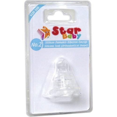 Star Bebe Biberon Başlığı Damak Uçlu No : 2