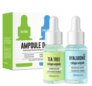 DERMAL 2'li Sebum Kontrol Serum Set Sıkılaştırıcı, Sakinleştirici Cilt Serumu
