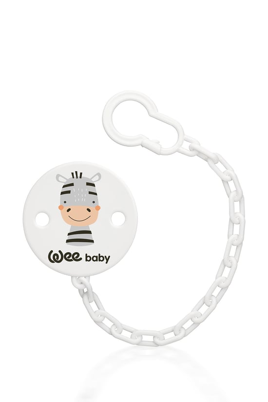 Wee Baby Desenli Emzik Askısı Gri Zebra