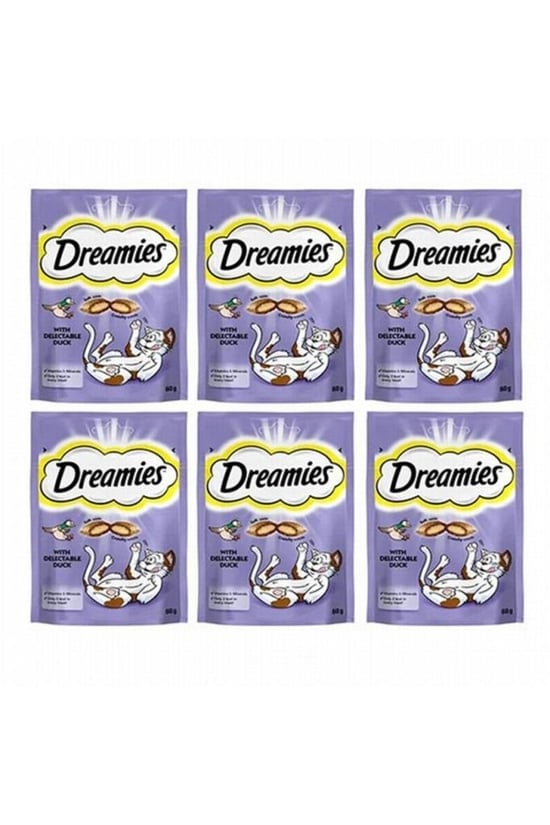 Dreamies Ördekli Kedi Ödül Maması 6 Adet x 60 Gr
