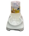 Petplast'art  Hazneli Kedi Mama & Su Kabı 1,5lt Beyaz - PT200