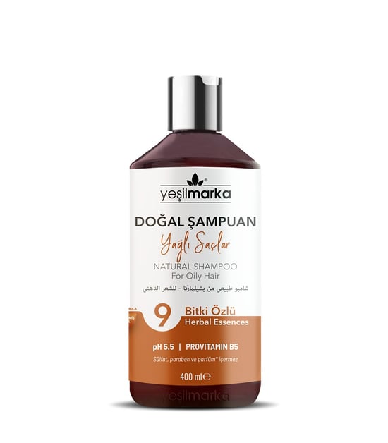 SKT:02/2025 Yeşilmarka Doğal Şampuan Yağlı Saçlar 400 ml