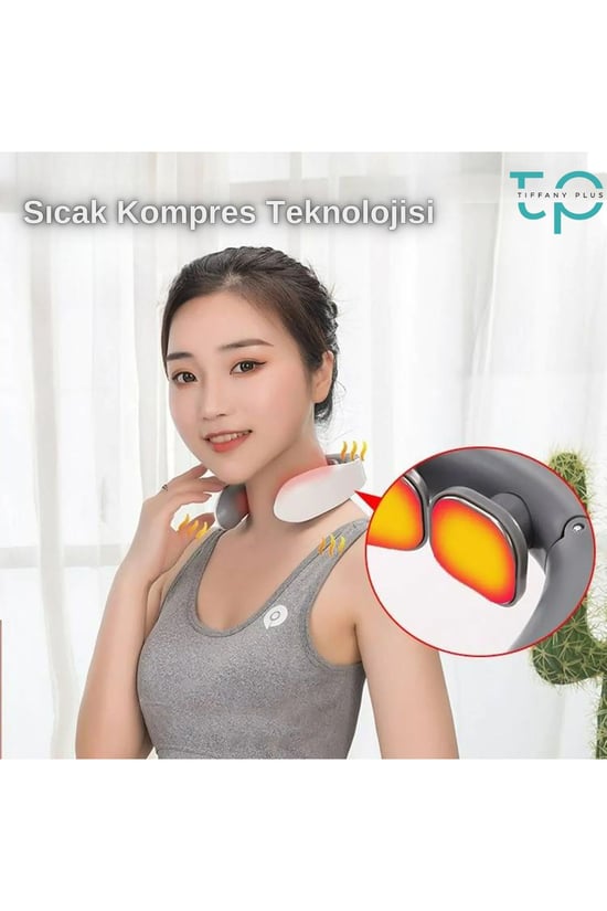 Tiffany Akıllı Boyun Masaj Aleti Sıcak Kompresli Boyun Masaj Cihazı TP-1026