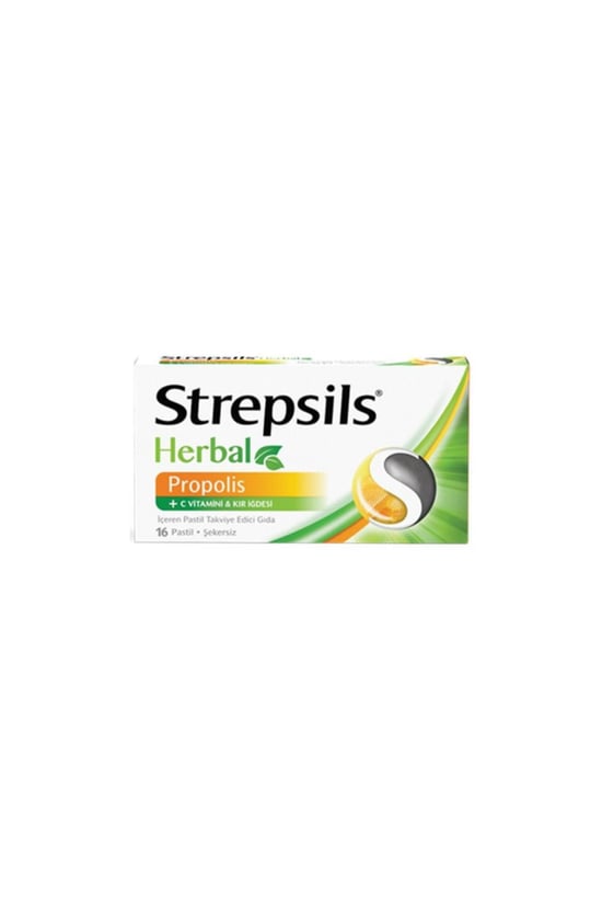 Strepsils Herbal Propolis Ve C Vitaminli Pastil