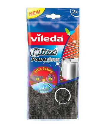Vileda Glitzi PowerInox Çelik Temizlik Bezi 2'li Paket