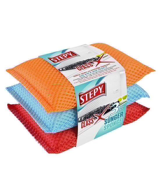 stepy, banat, temizlik süngeri, kir sökücü sünger, renkli sünger, sünger fiyatları, temizlik malzemeleri, temizlik ürünleri,bulaşık süngeri, petekli sünger, fileli sünger