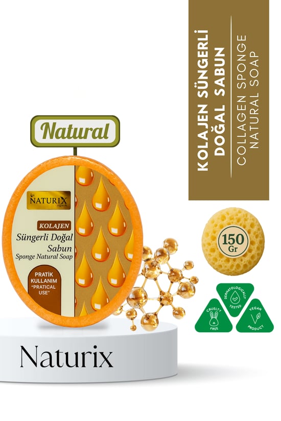 Naturix Kolajen Süngerli Sabun 150 Gr