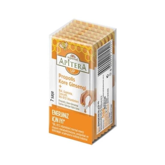 Balparmak Apitera UP 7 g x 7 Adet ( Propolis, Kore Ginsengi + Bal, Guarana, Zencefil, B6-B12 Vitaminleri  )