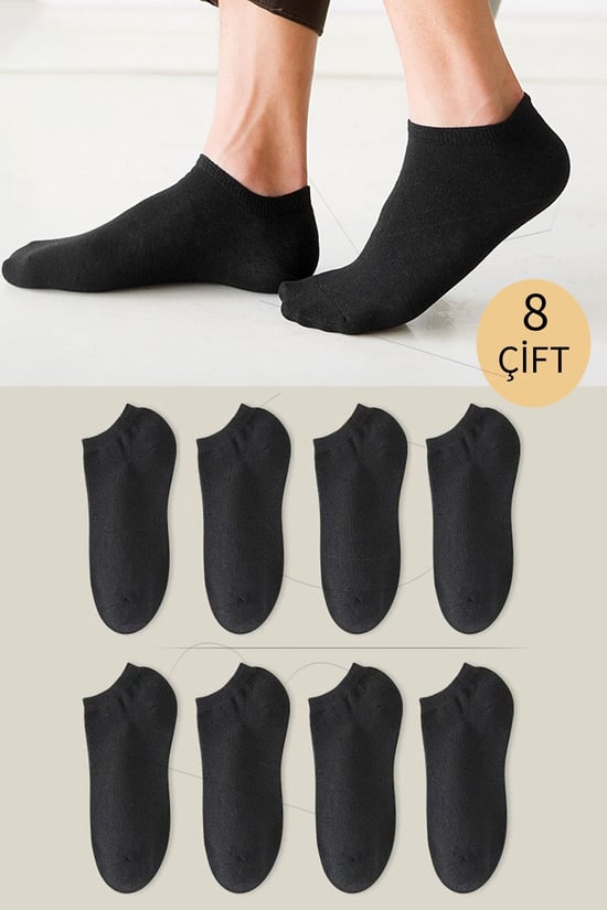 BGK Unisex Basic Patik Çorap 8 Çift 41-45