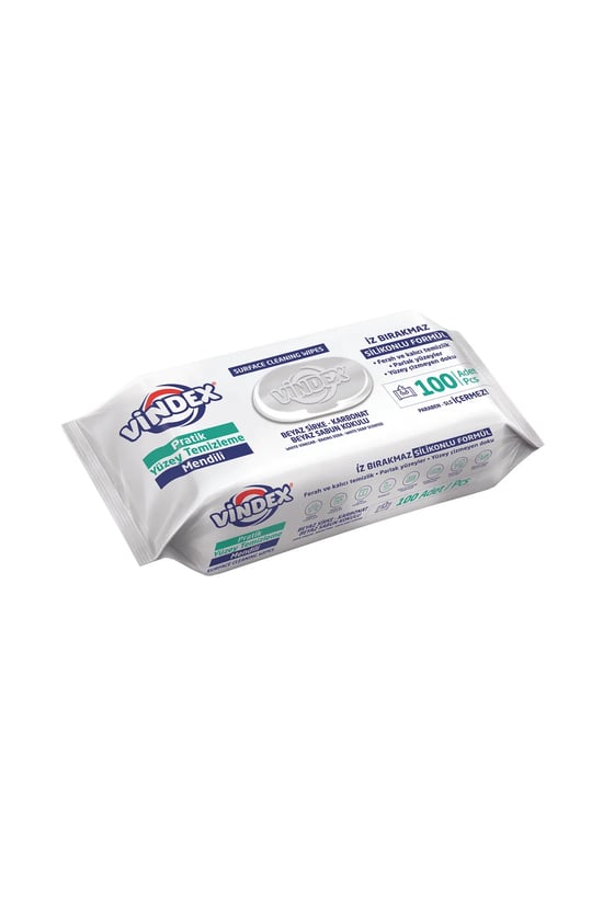 Vindex Yüzey Temizleme Mendili Beyaz Sabun Kokulu 100lü