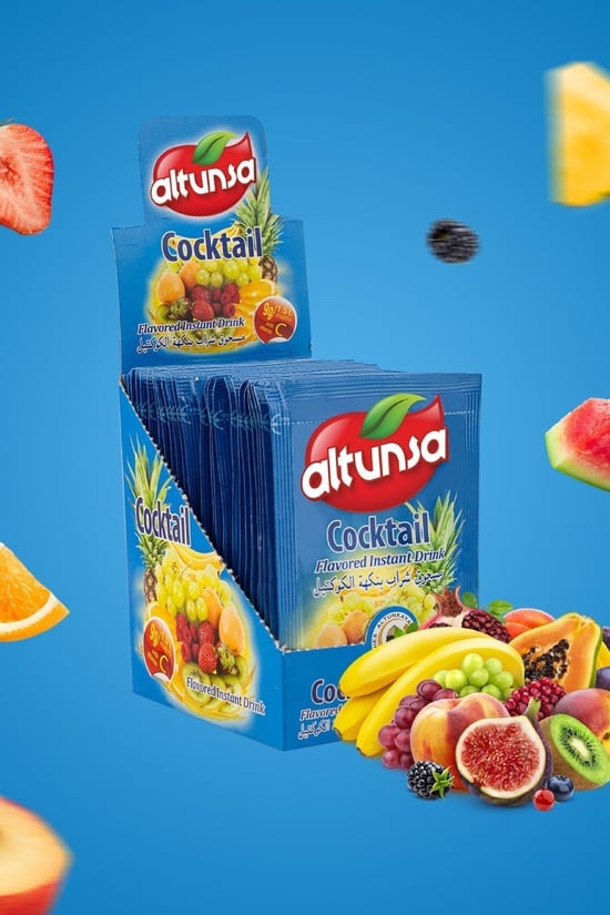 Altunsa Kokteyl Karışık Meyve Aromalı Soğuk Toz Içecek 9 gr X 24 Adet