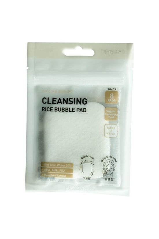 Dermal Rice Bubble Temizleme Pedi Makyaj Temizleyici Peeling Etki Nemlendirici Temizleme Ped 8 Adet