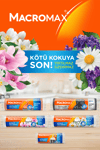 Macromax Büzgülü Çöp Torbası Orta Boy (55x60cm) Hanımeli Kokulu 15 Adet Süper Ekonomik Paket